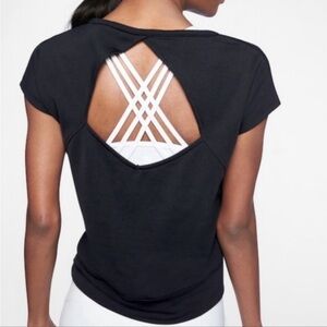 Athleta Be Open Back Tee M